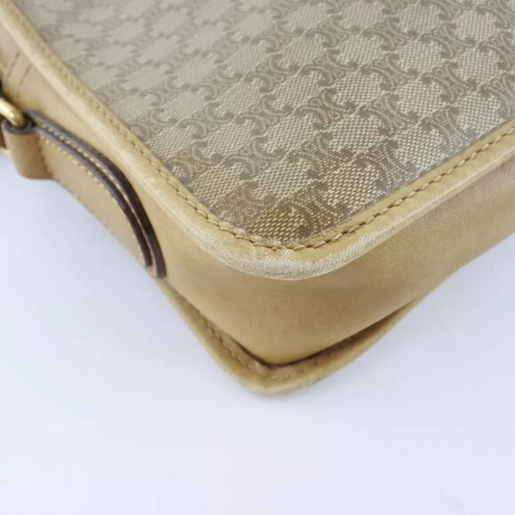 CELINE Macadam Shoulder Bag Brown PVC Women - Picture 5 of 12